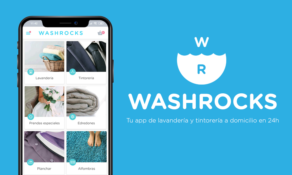 Washrocks tu app de lavandería y tintorería a domicilio en 14h