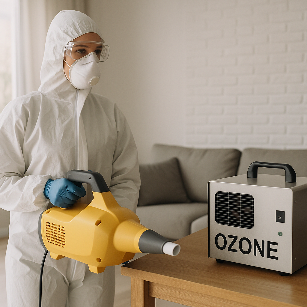 Proceso de desinfección con ozono en lavandería industrial