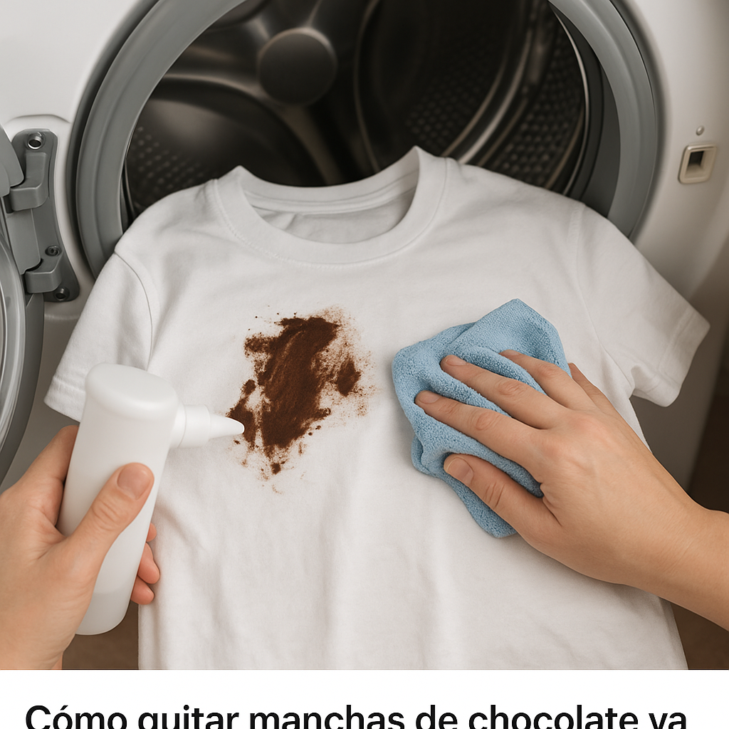 cómo quitar manchas de chocolate ya lavadas de ropa blanca y de color