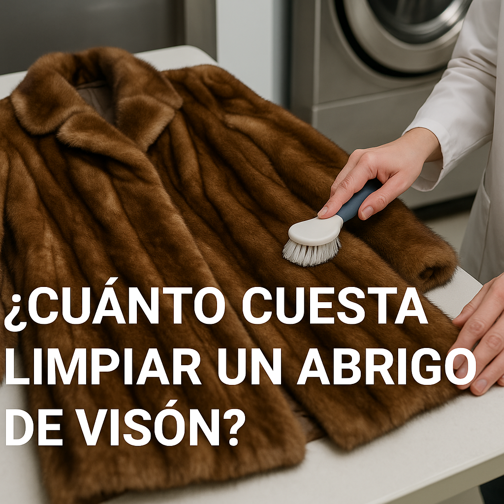 Limpieza de abrigo de visón en tintorería profesional