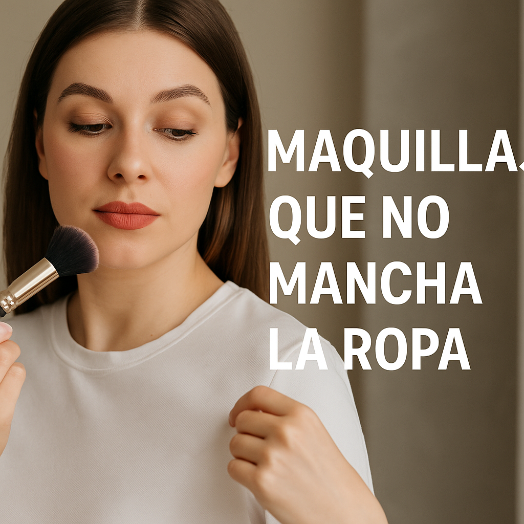 maquillaje que no mancha la ropa base resistente ropa limpia