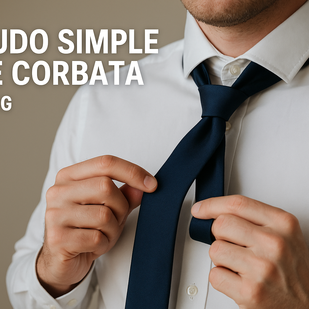 cómo hacer un nudo simple corbata paso a paso