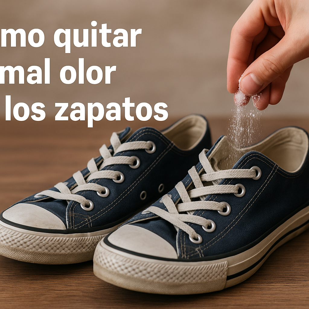 como quitar el mal olor de los zapatos con cuidados y limpieza