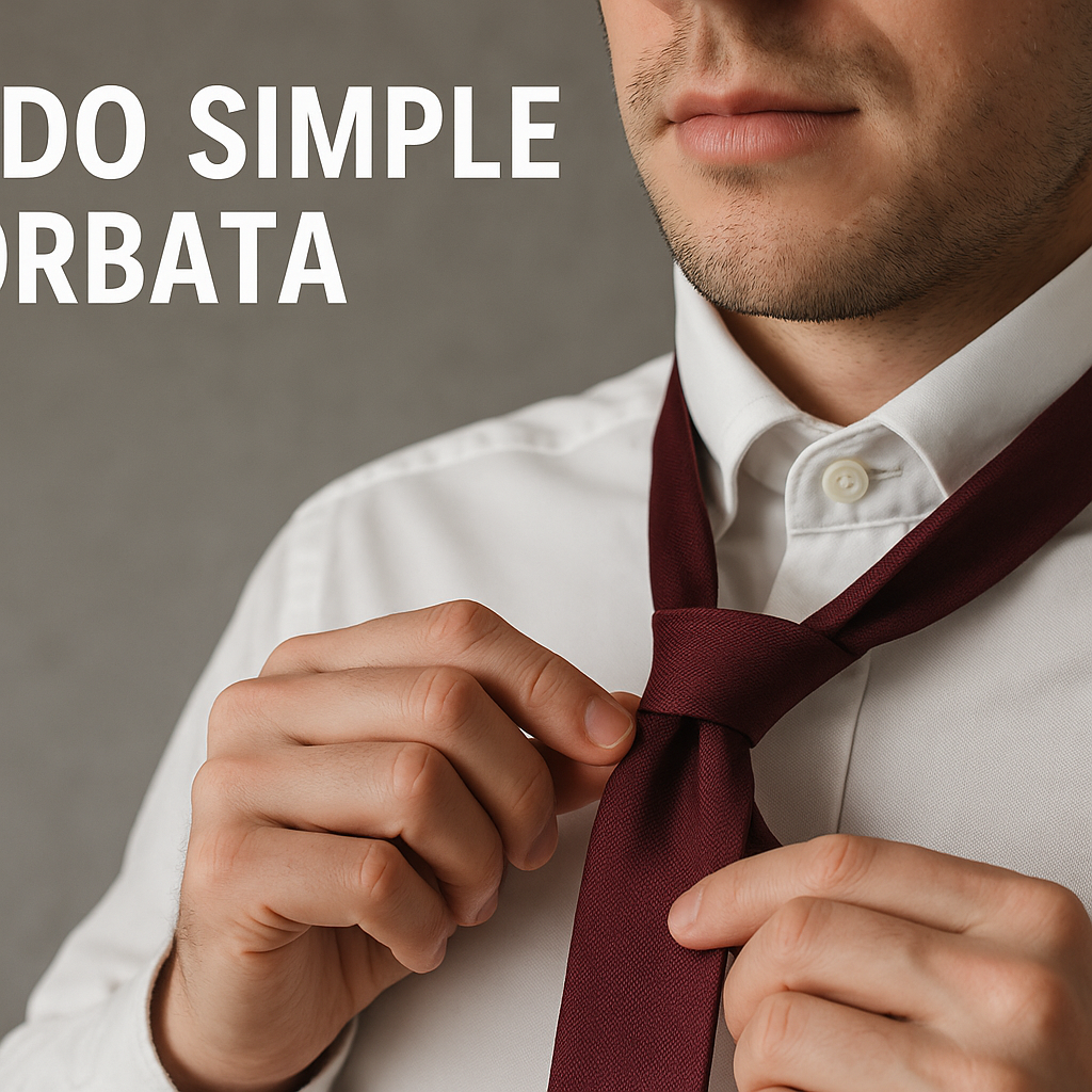 Cómo hacer un nudo simple de corbata paso a paso