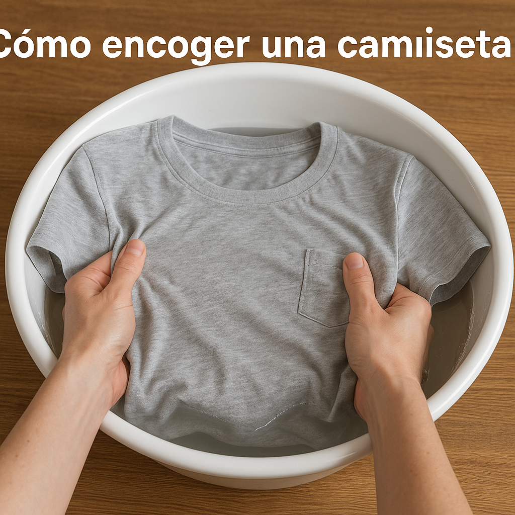 como encoger una camiseta facilmente en casa