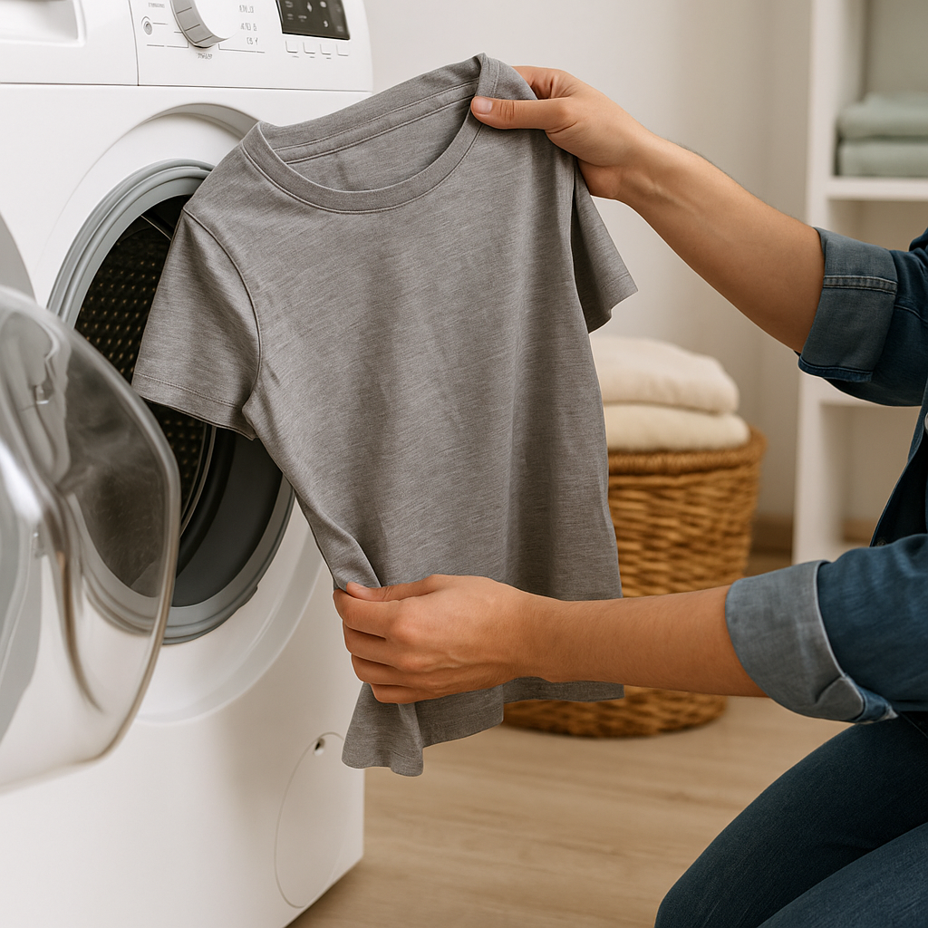 como encoger una camiseta