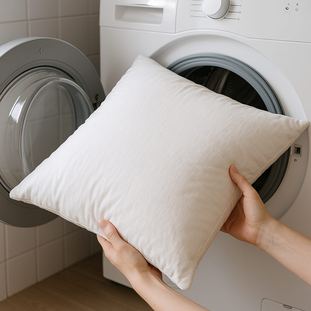 como lavar una almohada