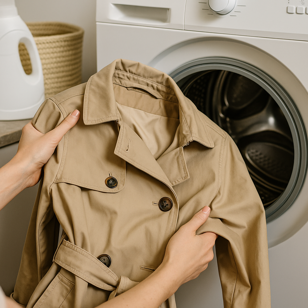 como lavar gabardina