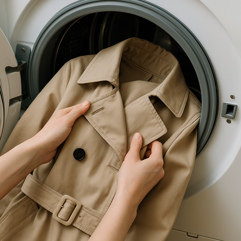 como lavar gabardina