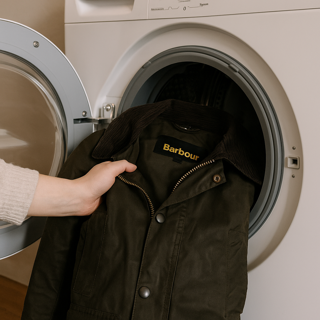lavar barbour en lavadora