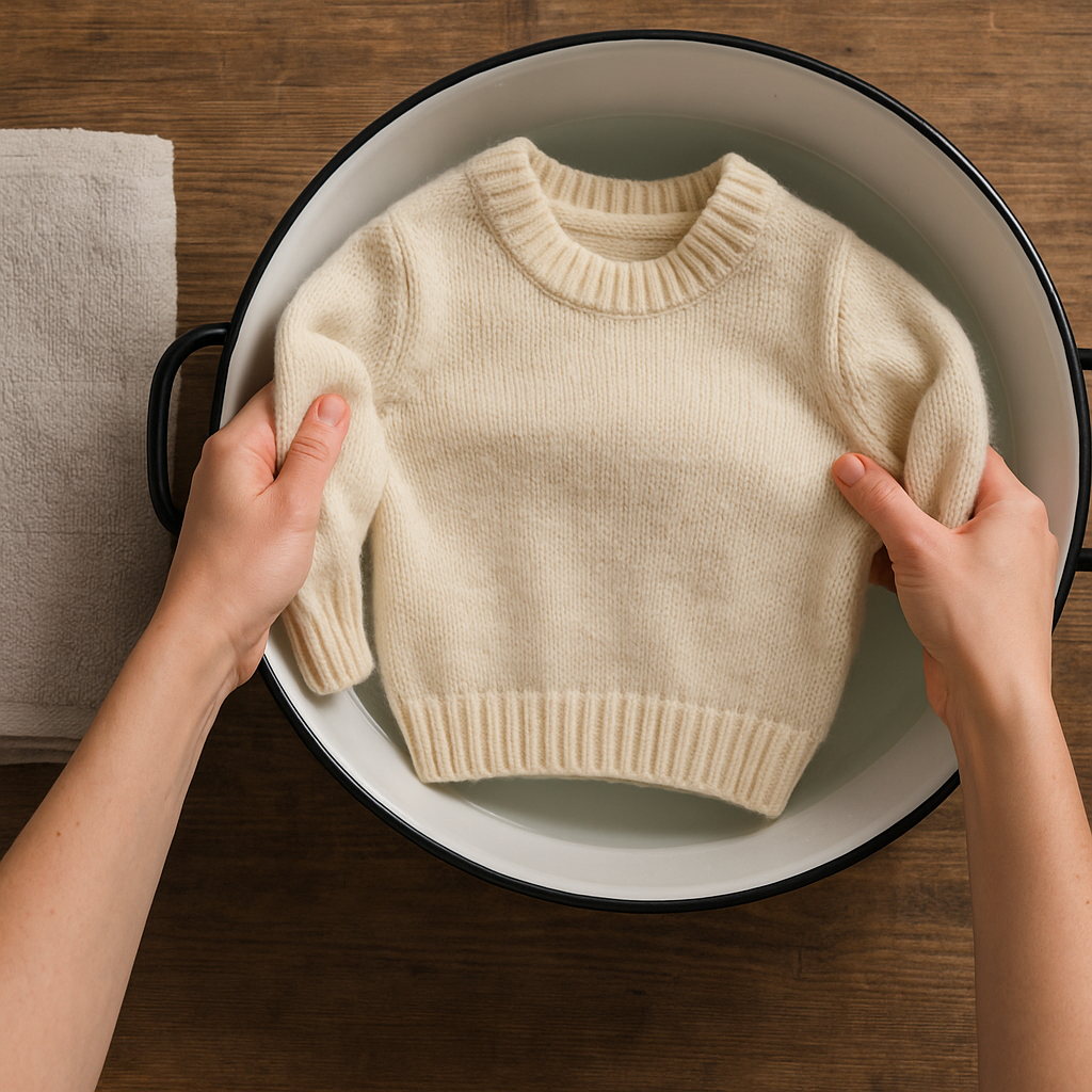 como recuperar un jersey de lana encogido