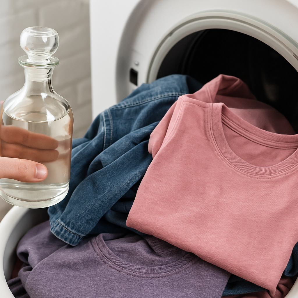 ropa destenida vinagre