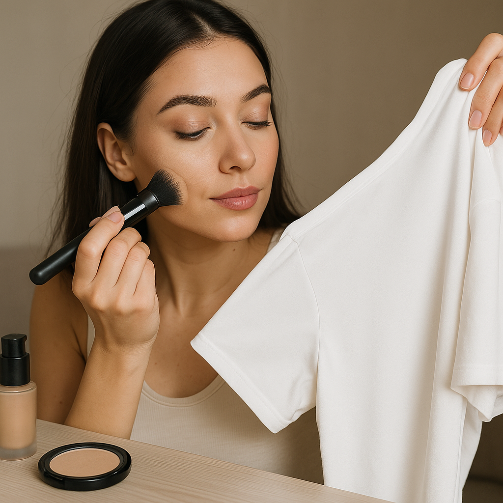 maquillaje que no mancha la ropa