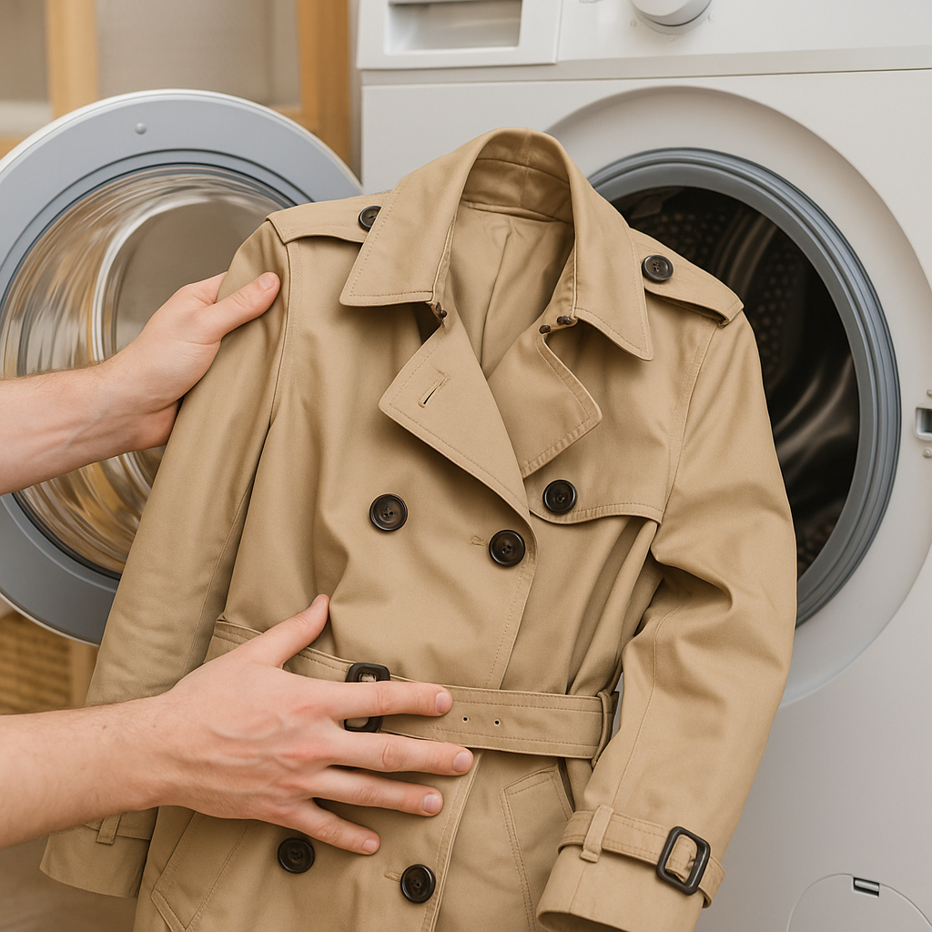 como lavar gabardina