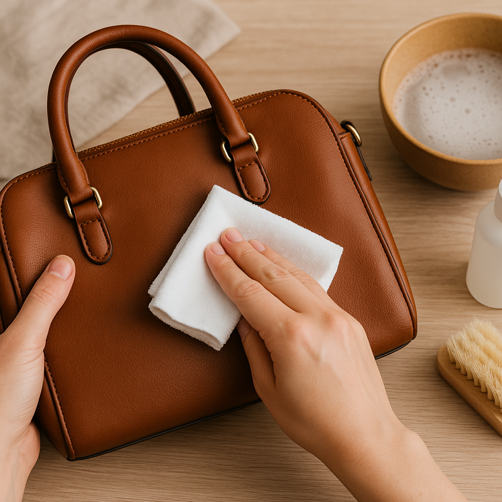 limpiar bolso de piel
