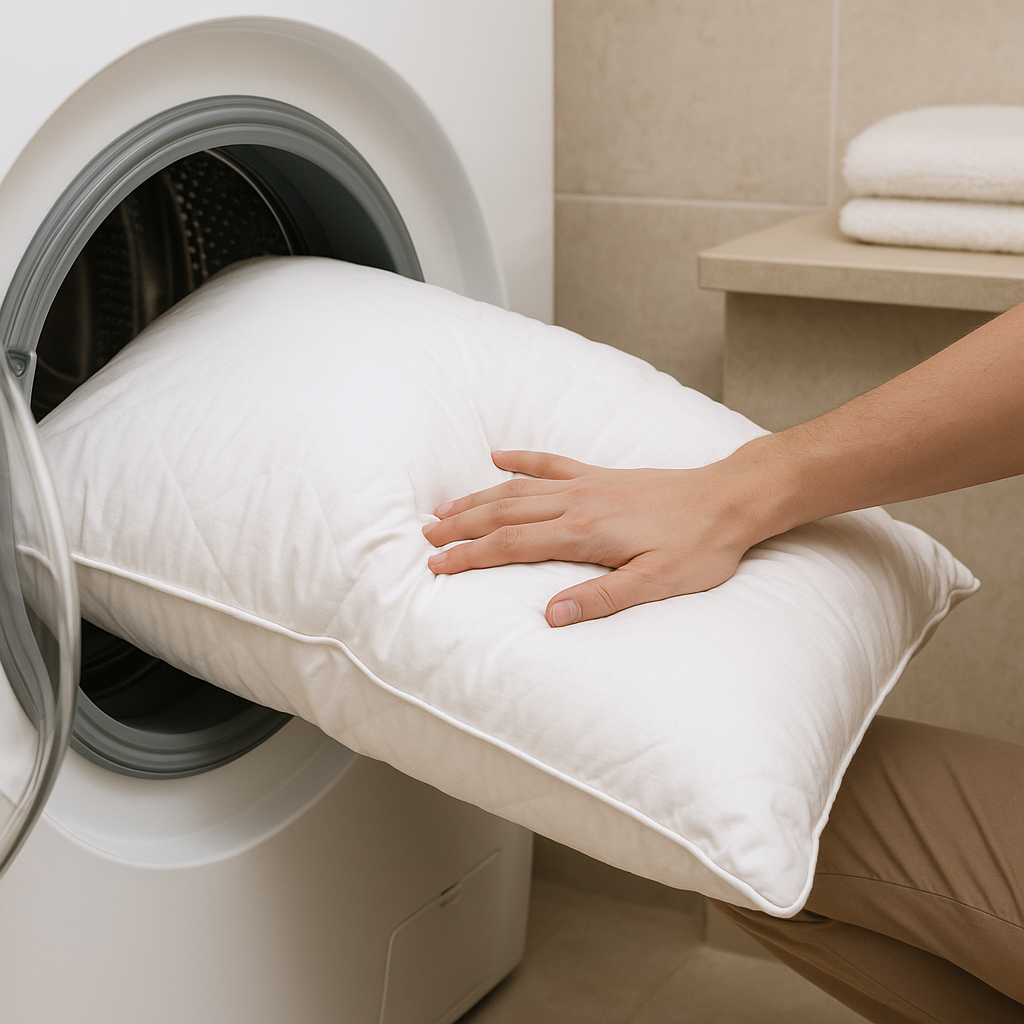 como lavar una almohada