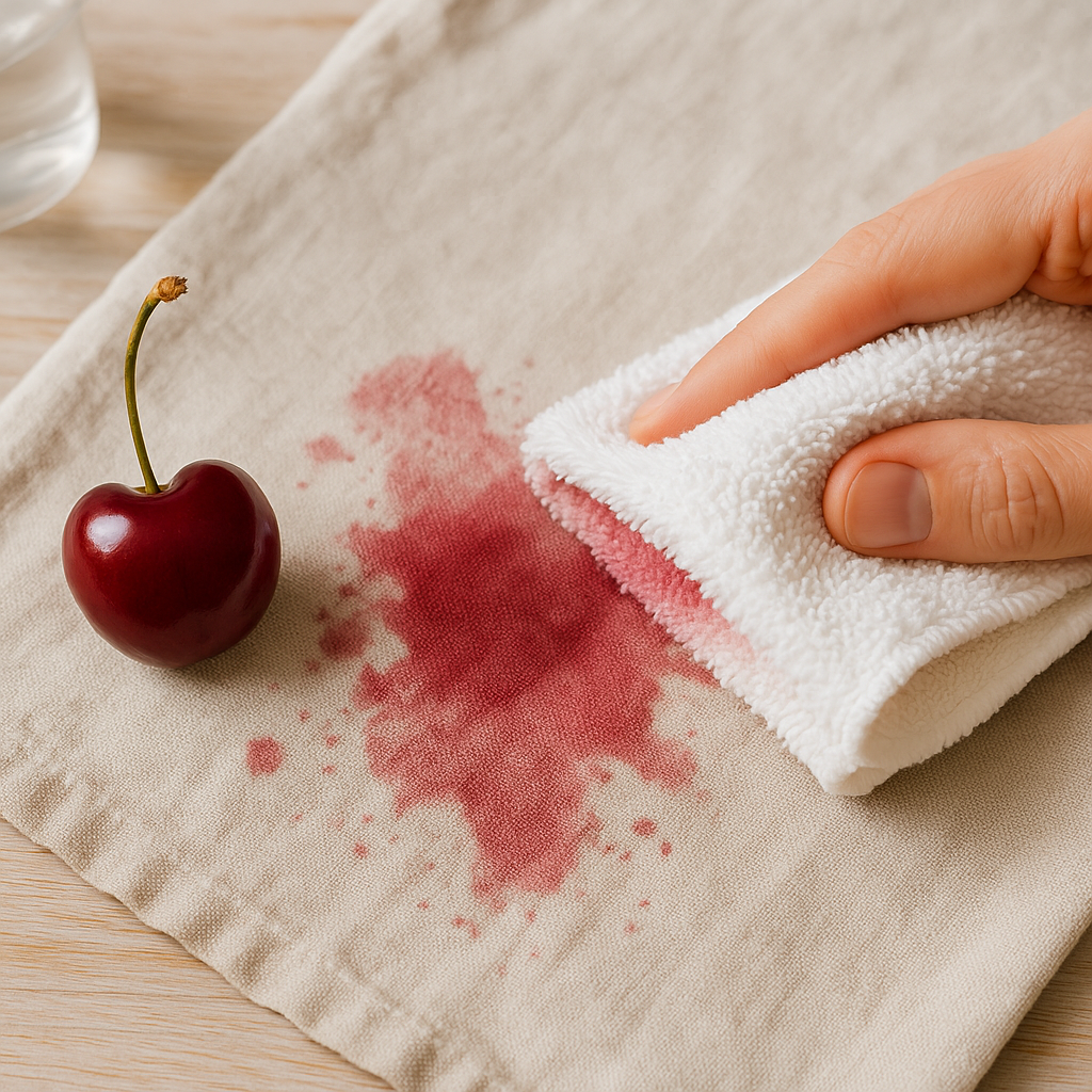 como quitar manchas de cereza