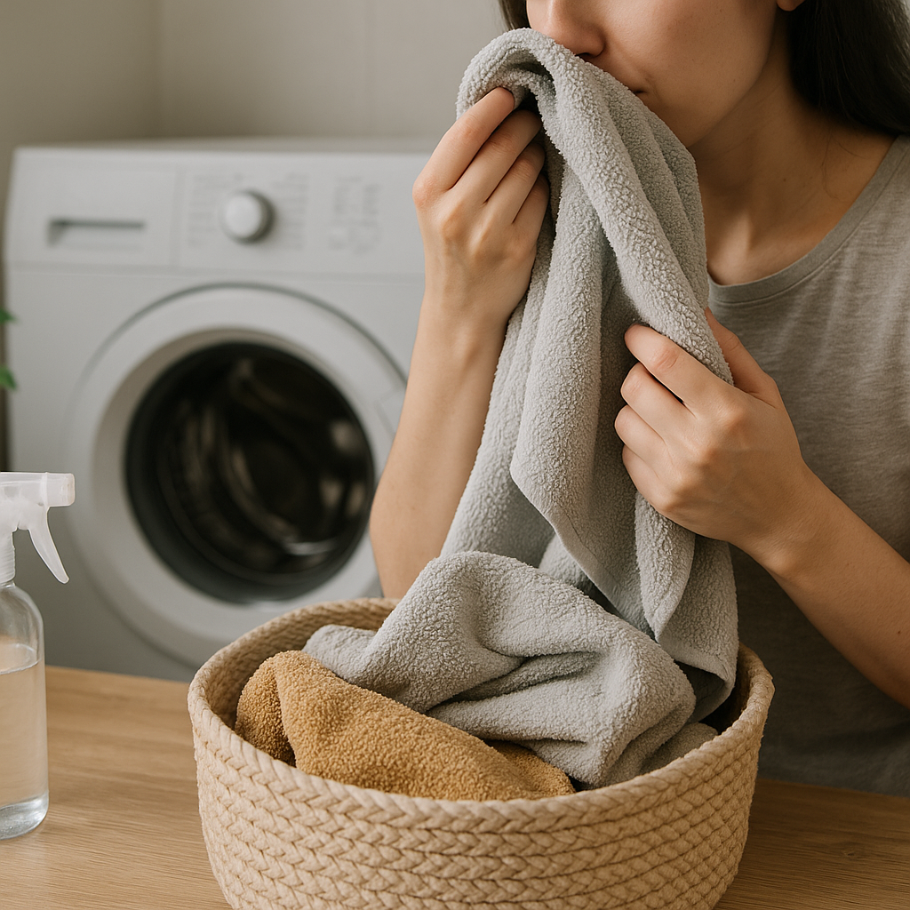 como quitar el olor a humedad de las toallas