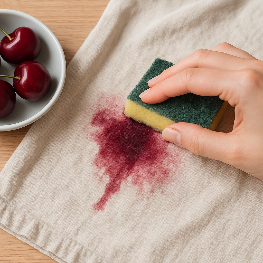 como quitar manchas de cereza