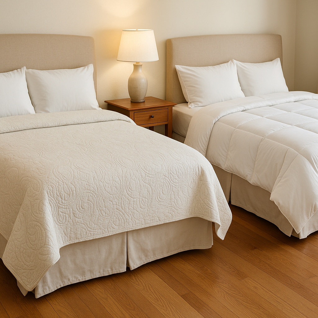 diferencia entre colchas y edredones