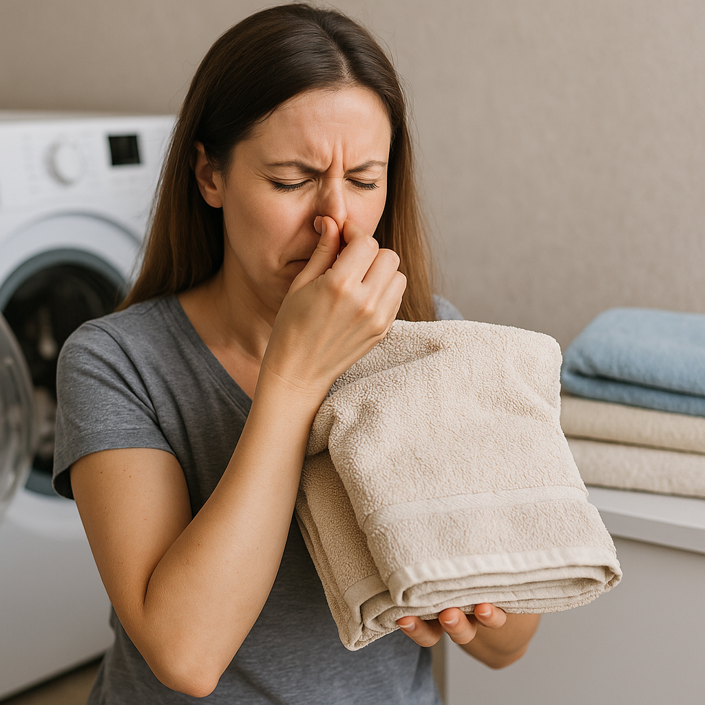 como quitar el olor a humedad de las toallas
