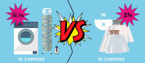 Lavar camisas en casa vs Washrocks